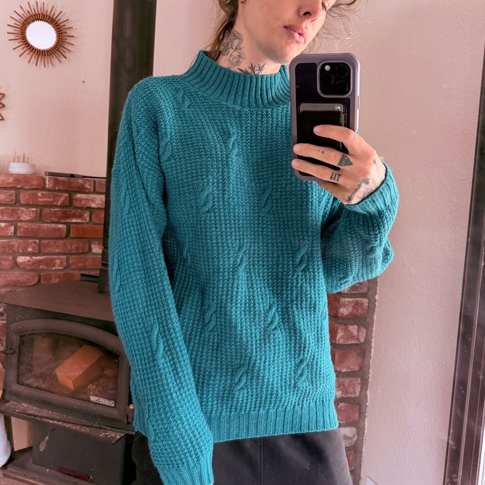 Vintage TEAL Pendleton pullover sweater - image 8